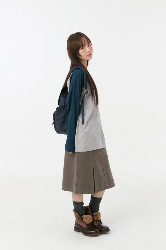 [9/18予約ベソン] APPLE RAGLAN OVER FIT LONG SLEEVE, GRAY