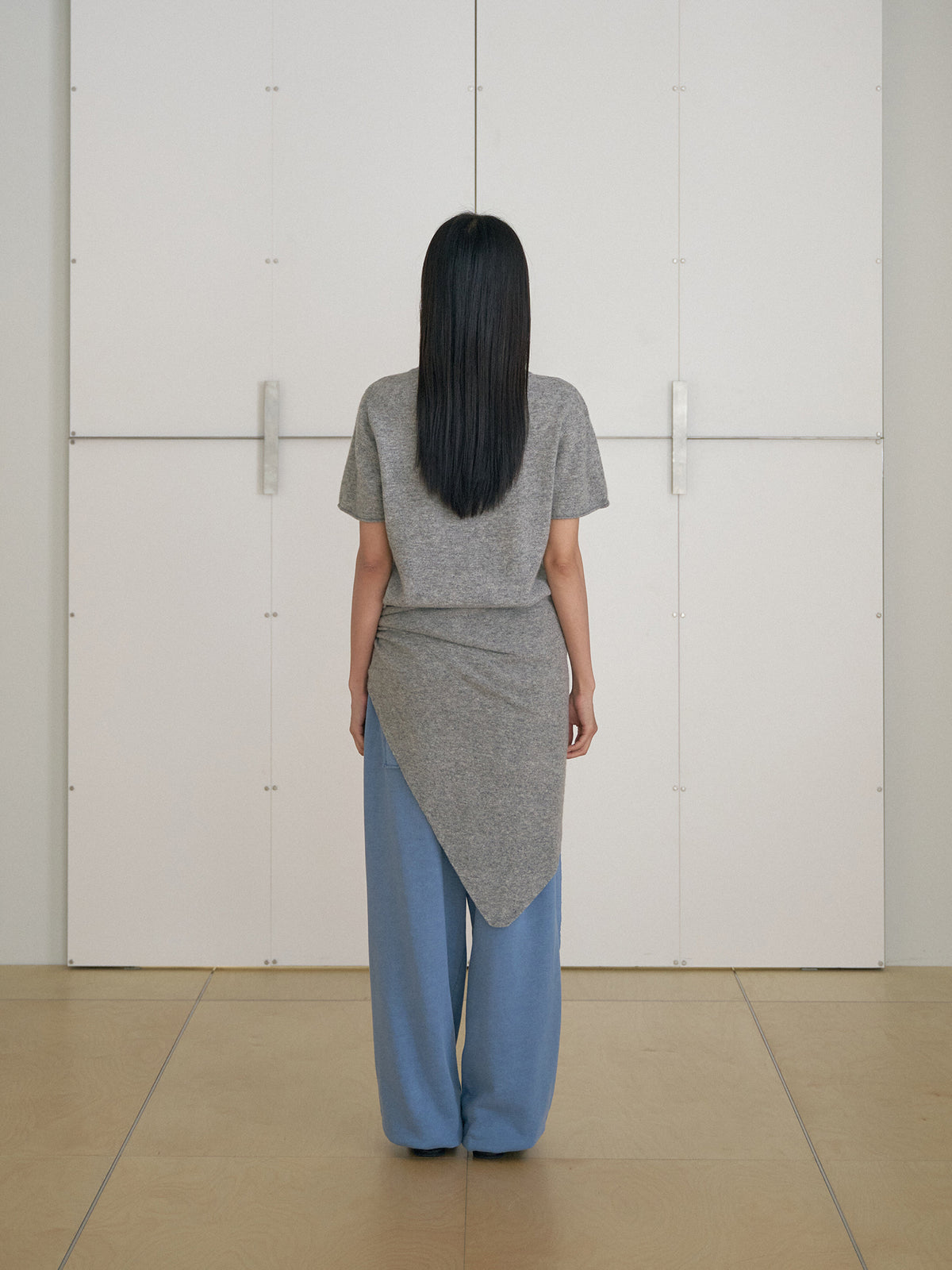 MARAN Cutoff Short Sleeve Pullover - Gray 商品画像20/21