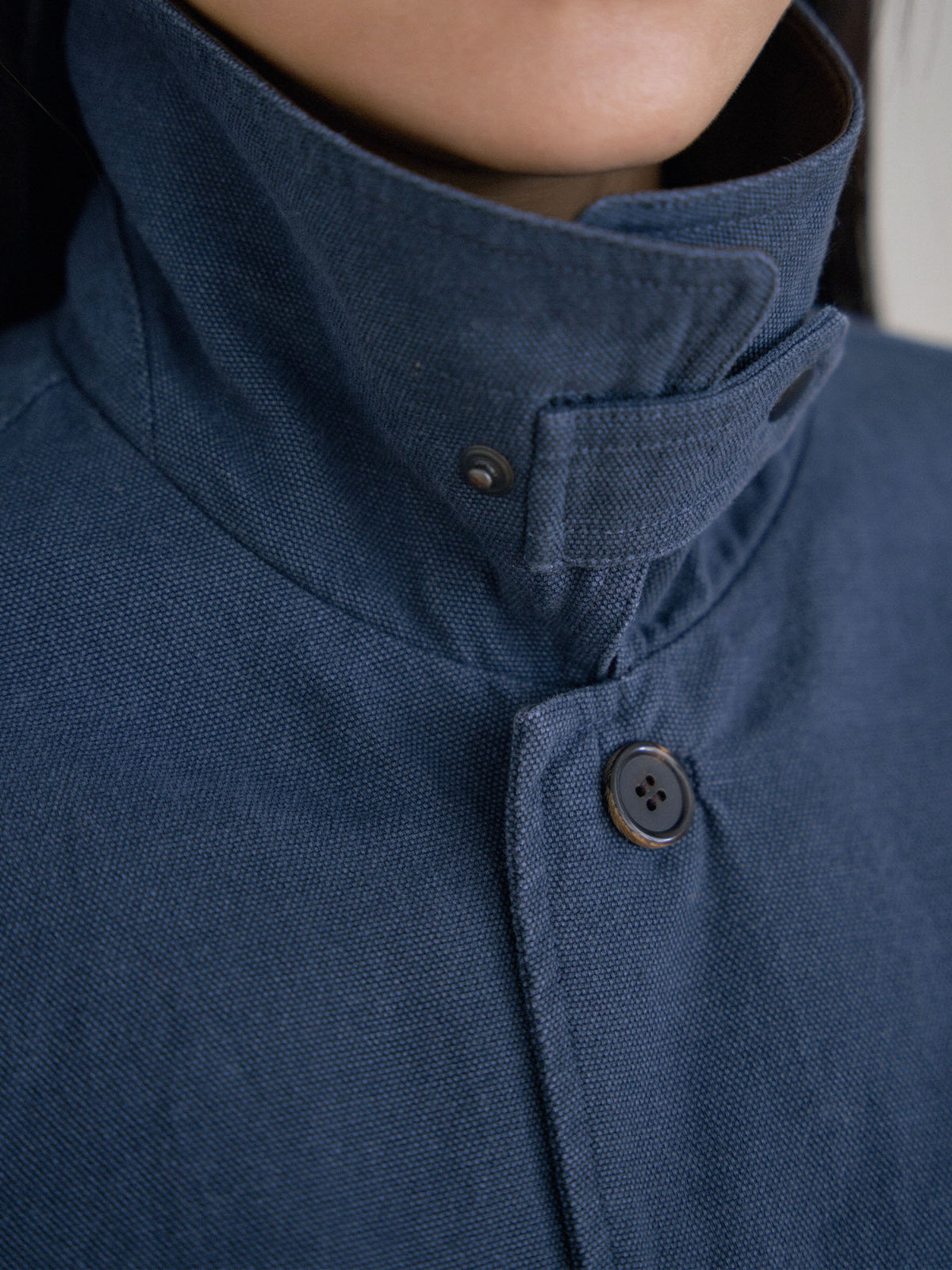 MARAN Washed Oxford Blouson - Navy 商品画像19/21