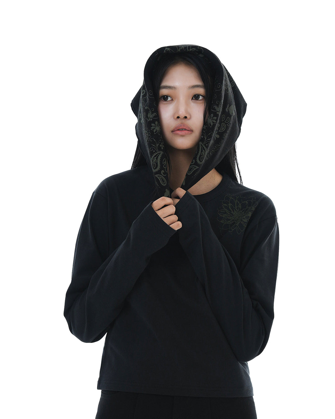 Cozy Bandana Muffler_Black 