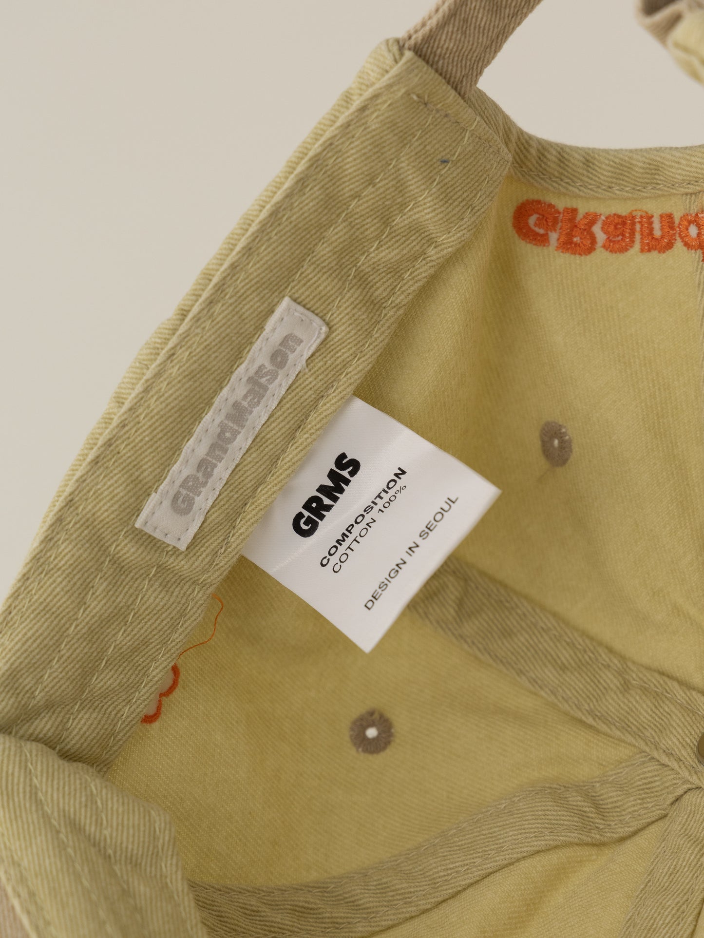 Grand Maison Washed Ball Cap - Yellow