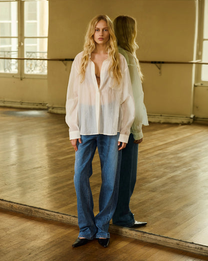 Striped Tencel Shirt