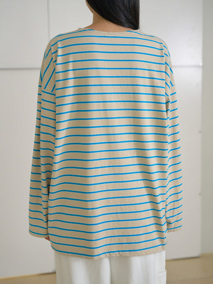 Bridge Boat Neck Long Sleeve - Beige 11