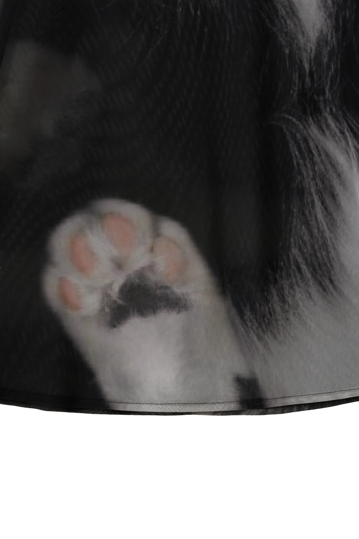 猫メッシュドレス
