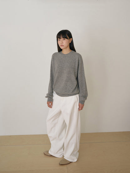 Cashmere Round Pullover - Gray 2