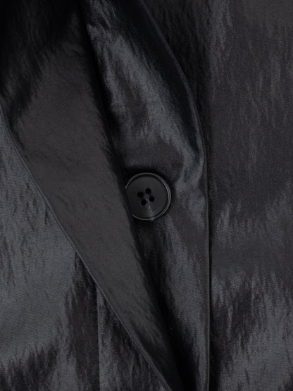 Back Cape Trench Coat