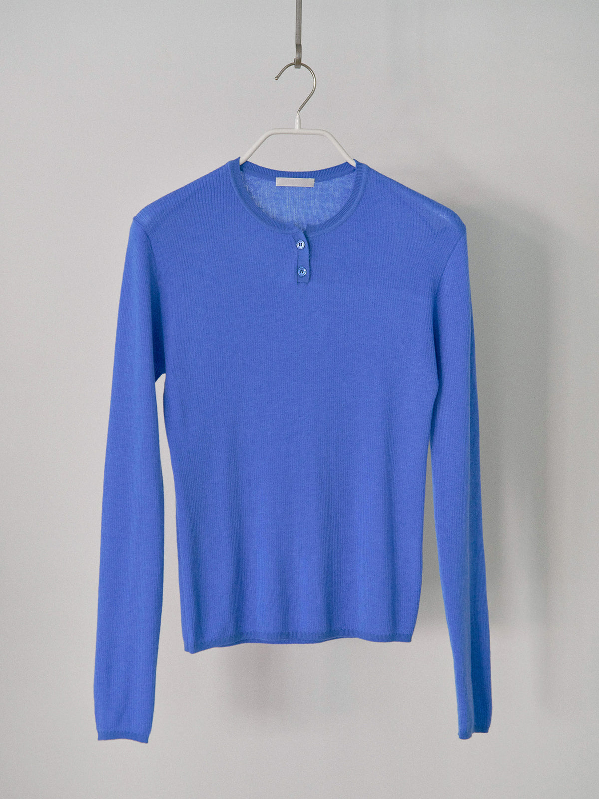 MARAN Henley Neck Pullover - Blue 商品画像18/21