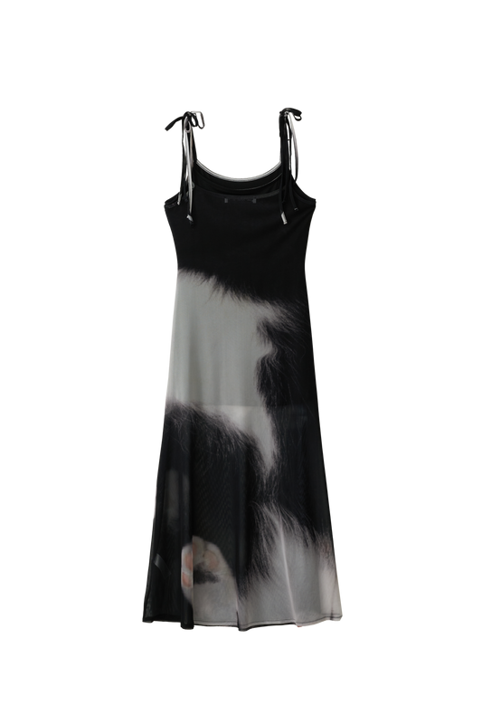 猫メッシュドレス