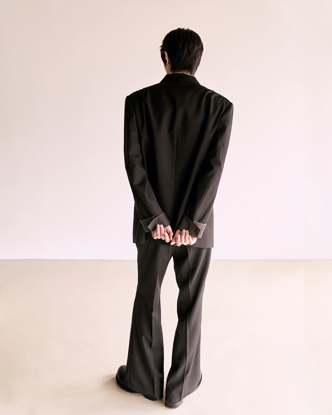 Choke Pocket Wool Flare Slacks_Khaki Brown