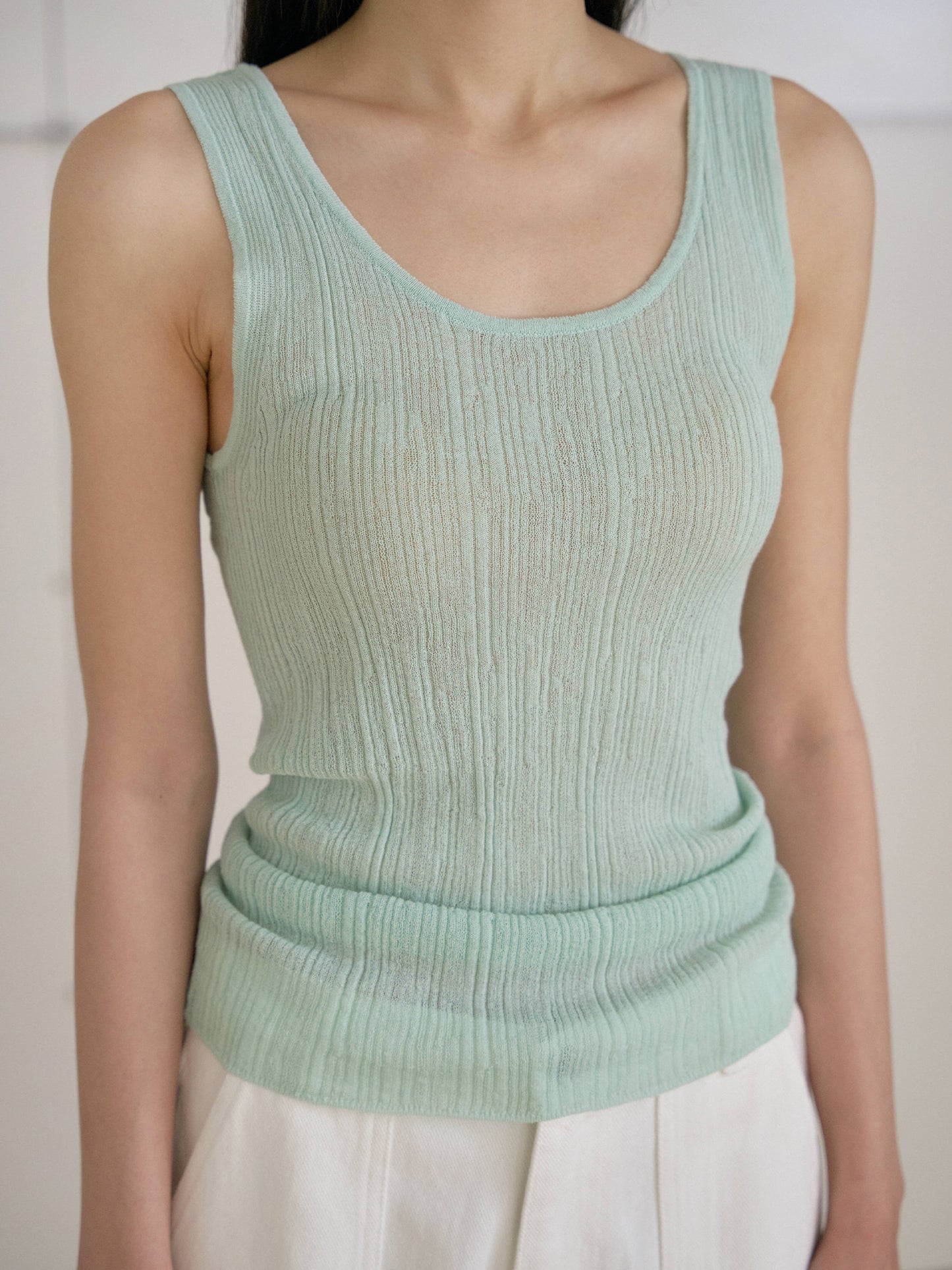 Multi Rib Sleeveless - Mint