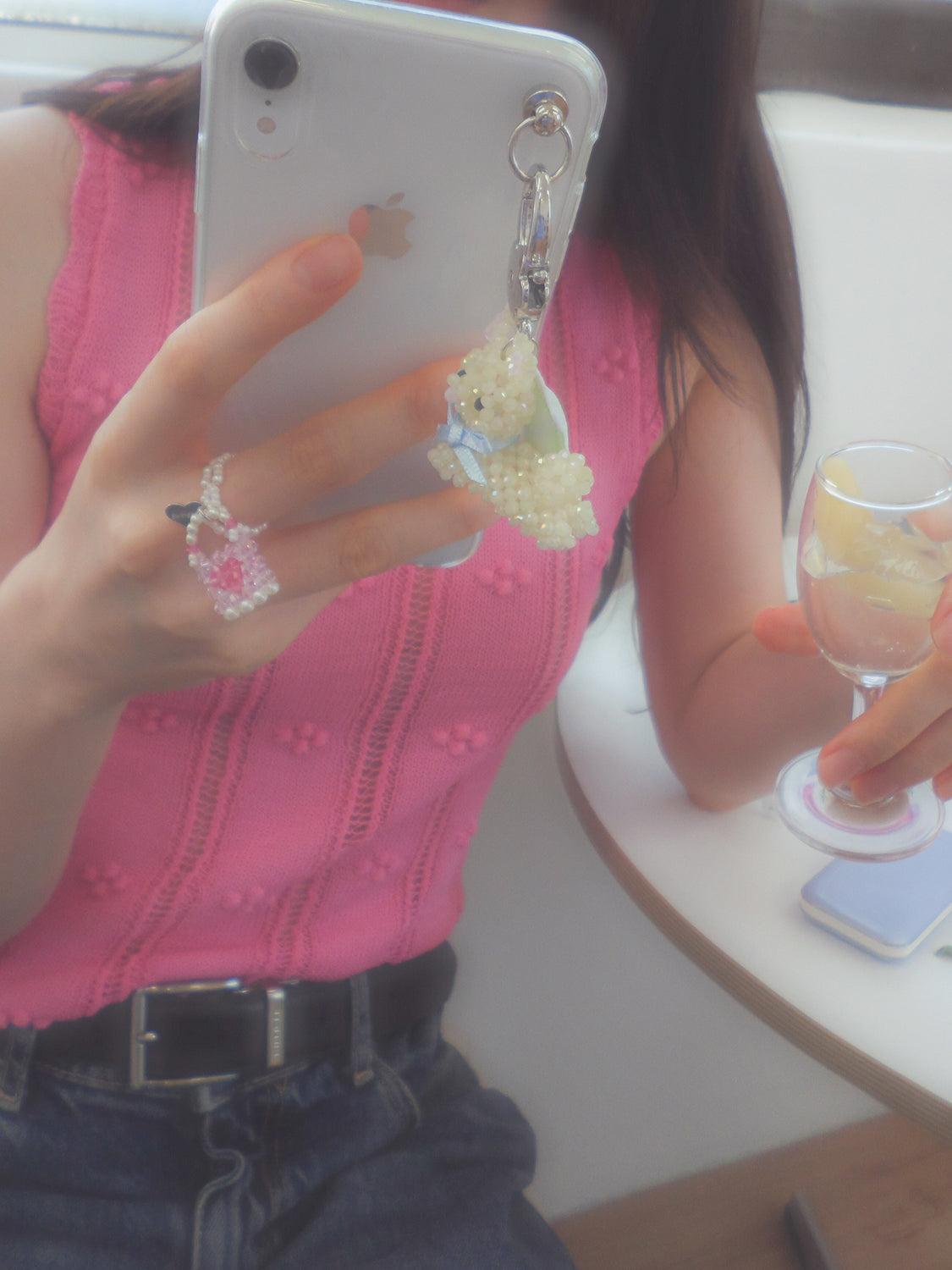 Creamy Rabbit Key Ring