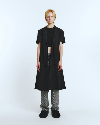 HALF SLEEVE COAT Black