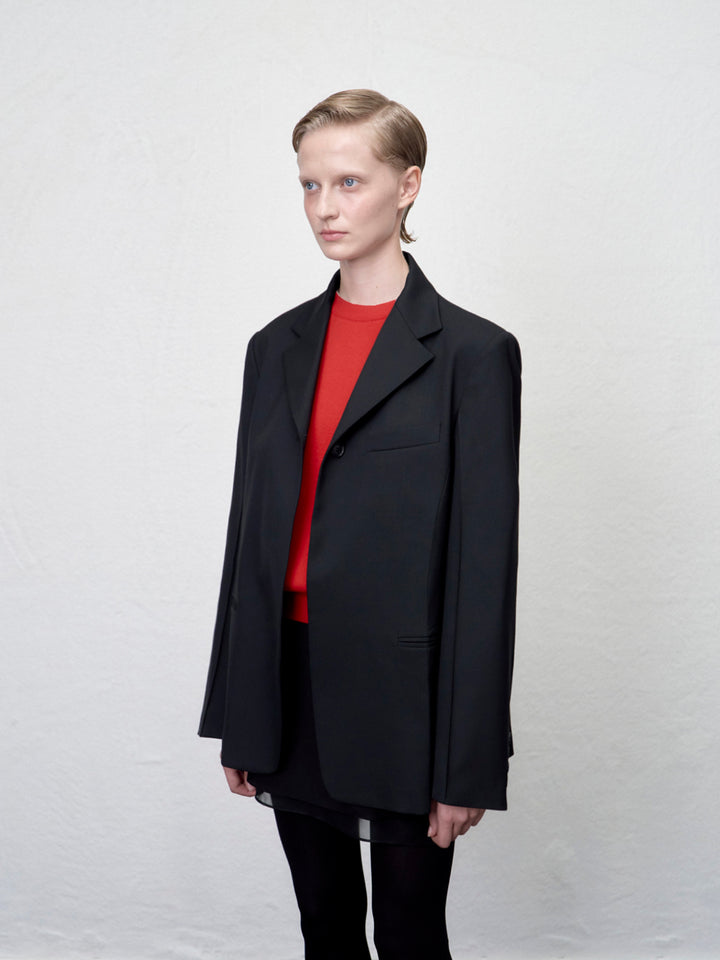 【ARIK. アリク AW】Kaus Pressed single jacket Black