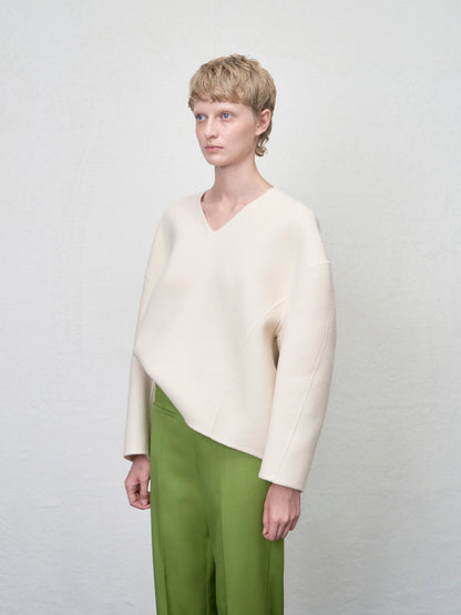 [ARIK. Arik AW] Sarin wool pullover jumper Cream