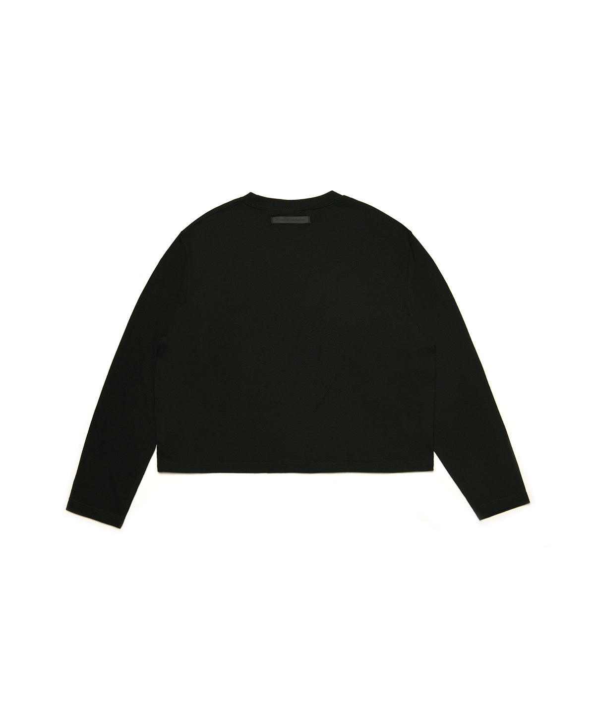 【C Wear シーウエア】Men's Crop Long Sleeve T-Shirt Black