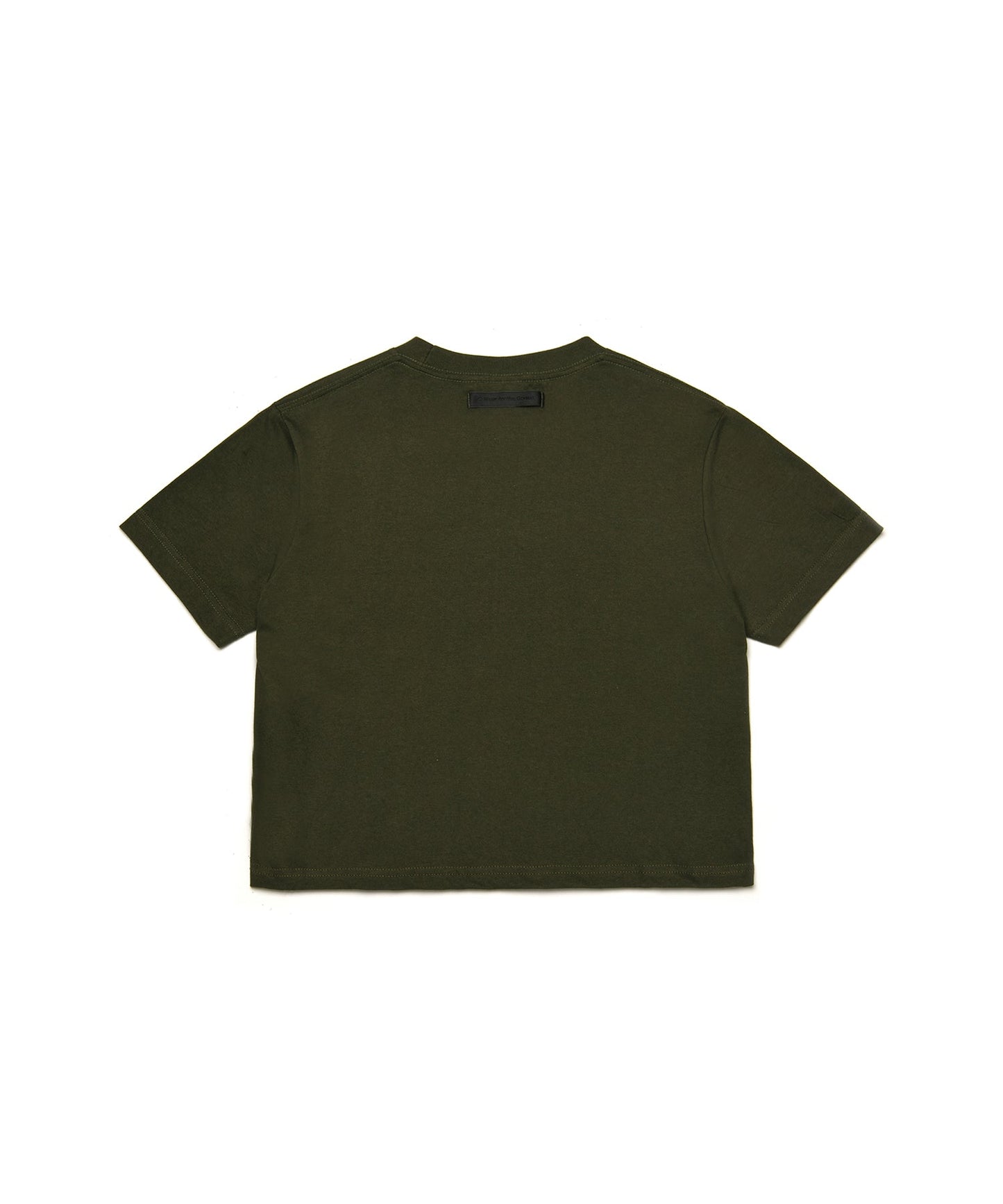 【C Wear シーウエア】 Oversized Crop T-Shirt Khaki