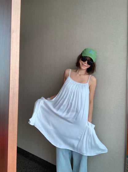 【hiir 2026SS】pm_Flowy Pocket Slip Dress