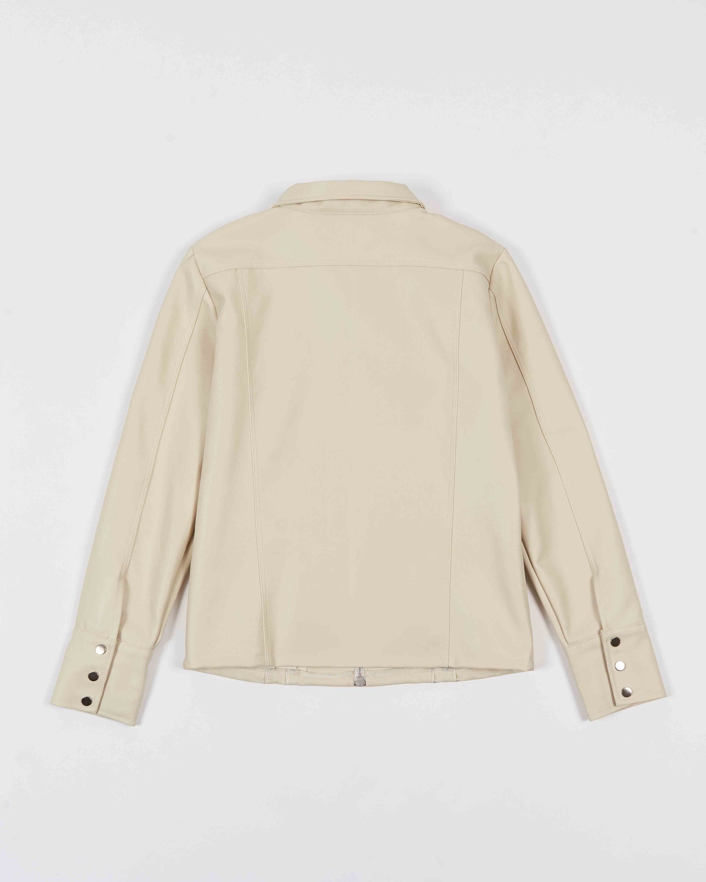 【MOMMANWA モンマンワ】DENIM LINE ZIPPER JACKET (IVORY)