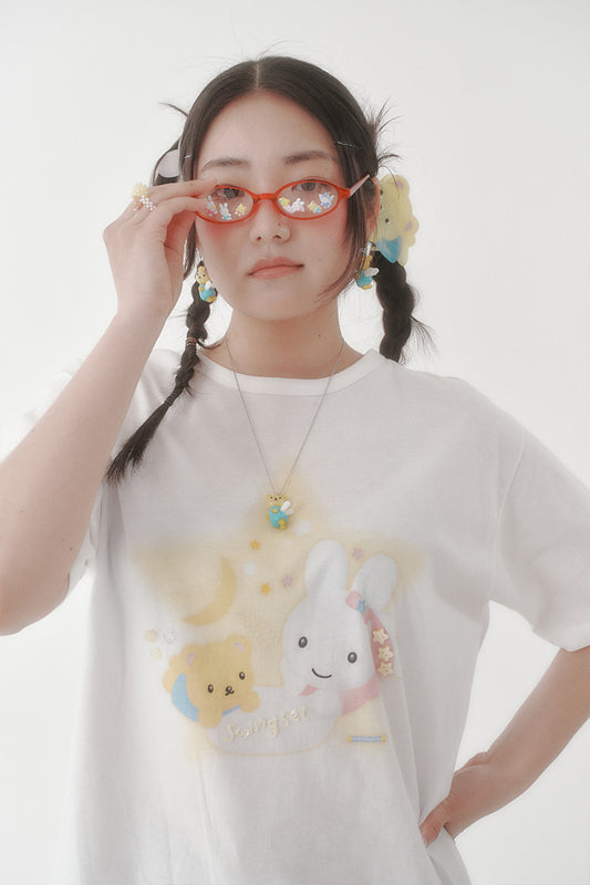 [X YOUNGART] Star KIDDY&amp;JINI Beaded T-Shirt