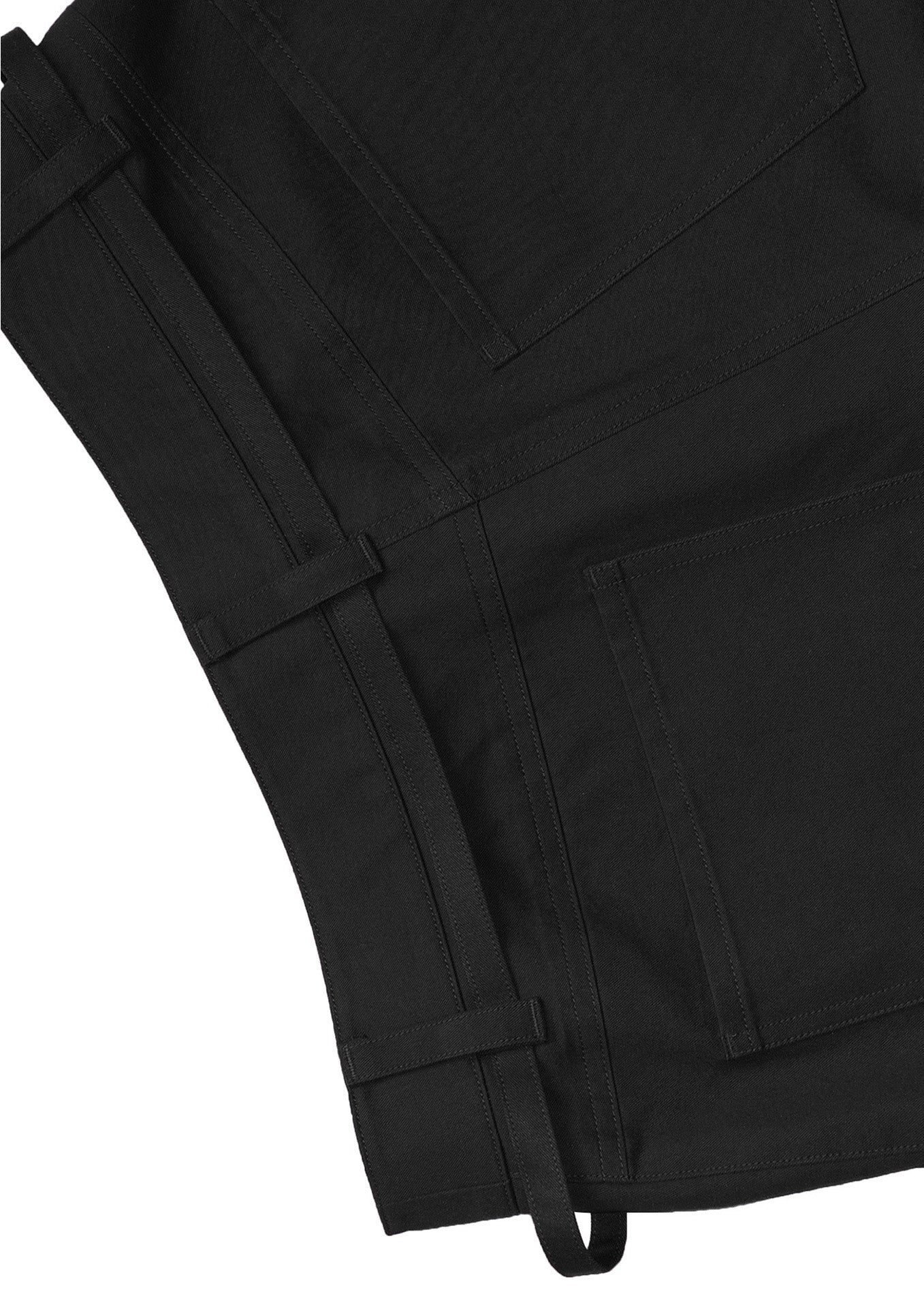 LINE BELT HALF PANTS -BLACK