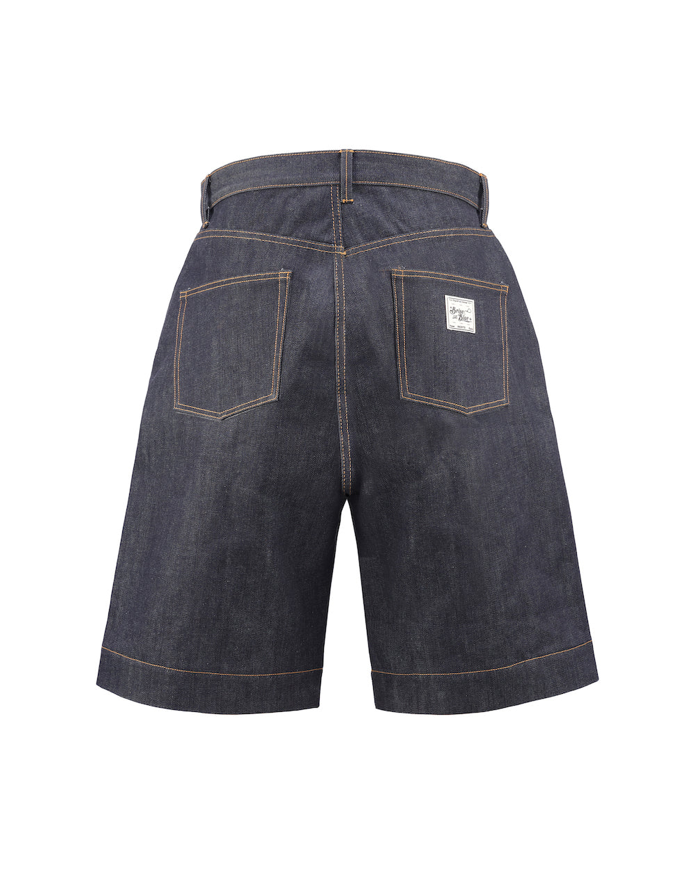 LOT.06 DOUBLE KNEE DENIM SHORTS -INDIGO