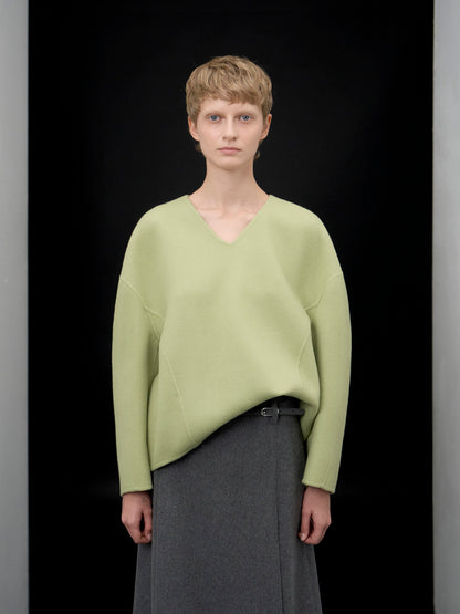 [ARIK. Arik AW] Sarin wool pullover jumper Apple green