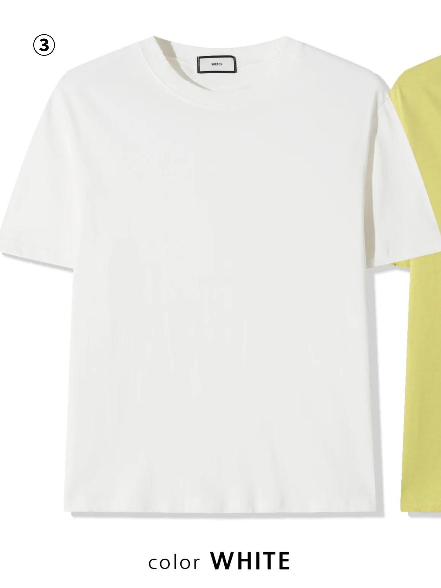 3パック エッセンシャル UネックTシャツ