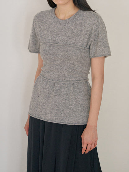Cashmere Bustier - Gray 4