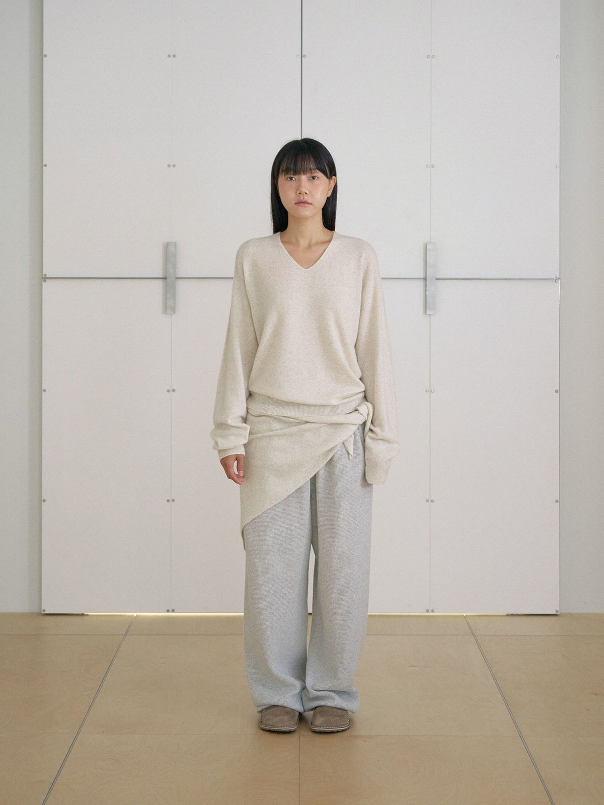 MARAN Triangle Scarf - Oatmeal 商品画像18/21