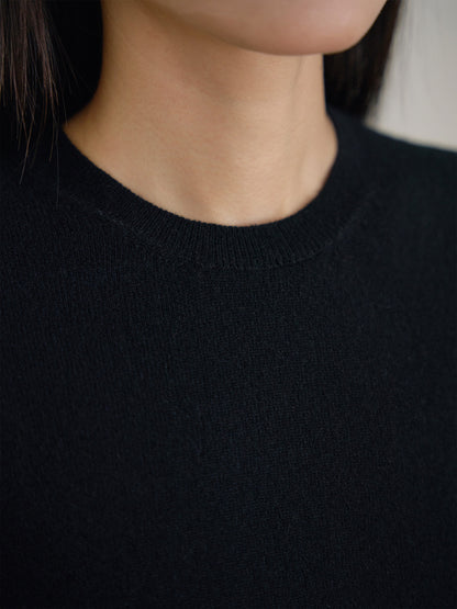 Cashmere Round Pullover - Black 9