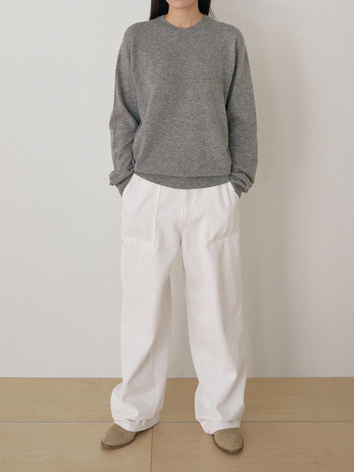 MARAN Cotton Twill Fatigue Pants - Ivory 商品画像15/21