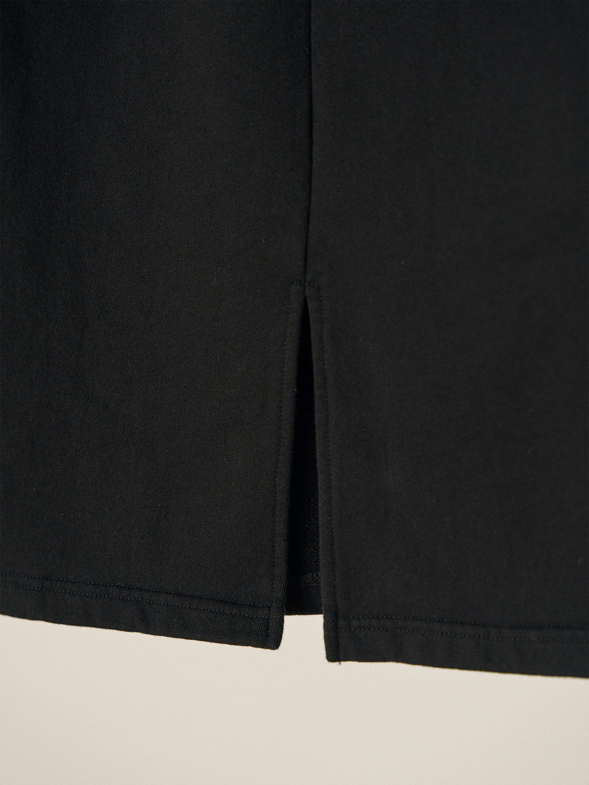 MARAN Center Slit Sweat Skirt - Black 商品画像18/19