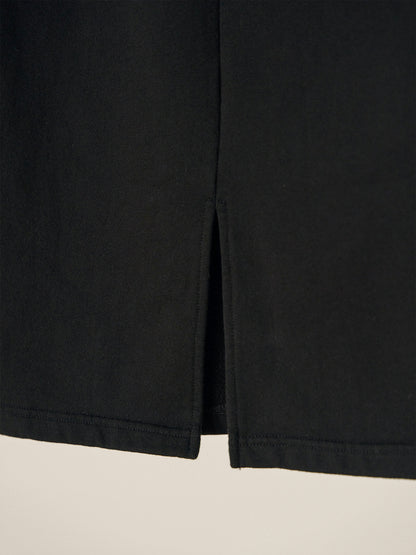 MARAN Center Slit Sweat Skirt - Black 商品画像18/19