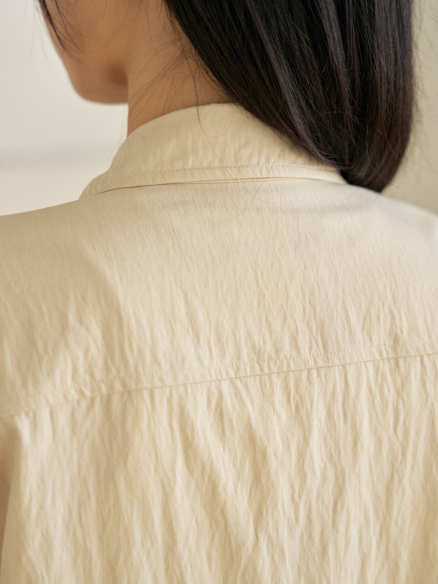 Ray Half Shirt - Ecru