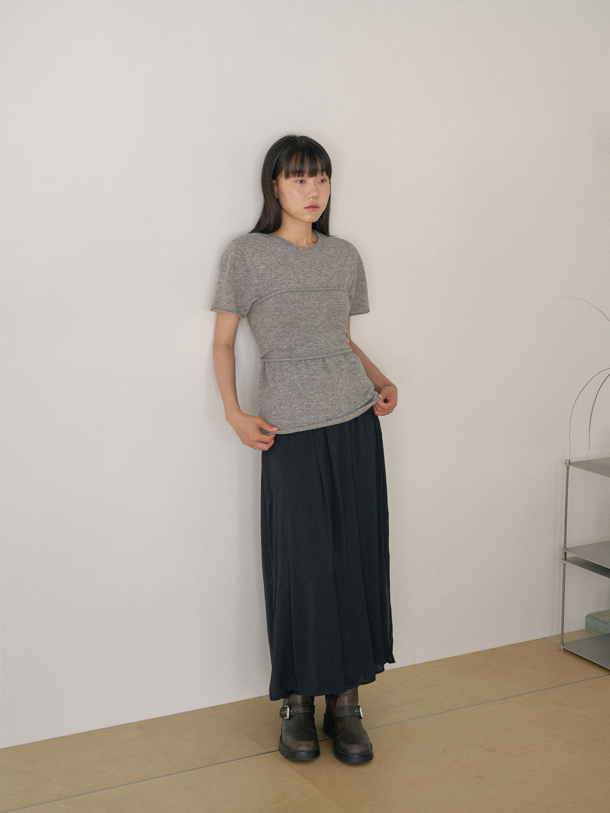 Cashmere Bustier - Gray 9