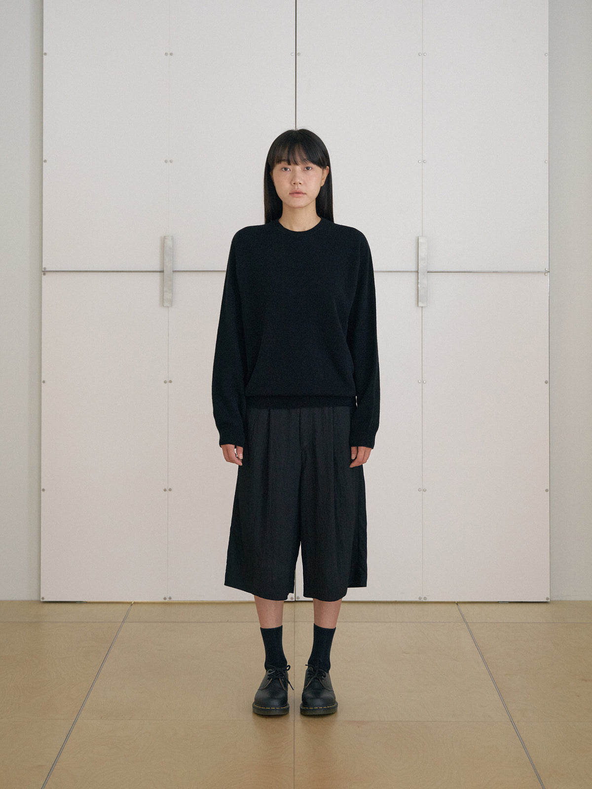 Cashmere Round Pullover - Black 12