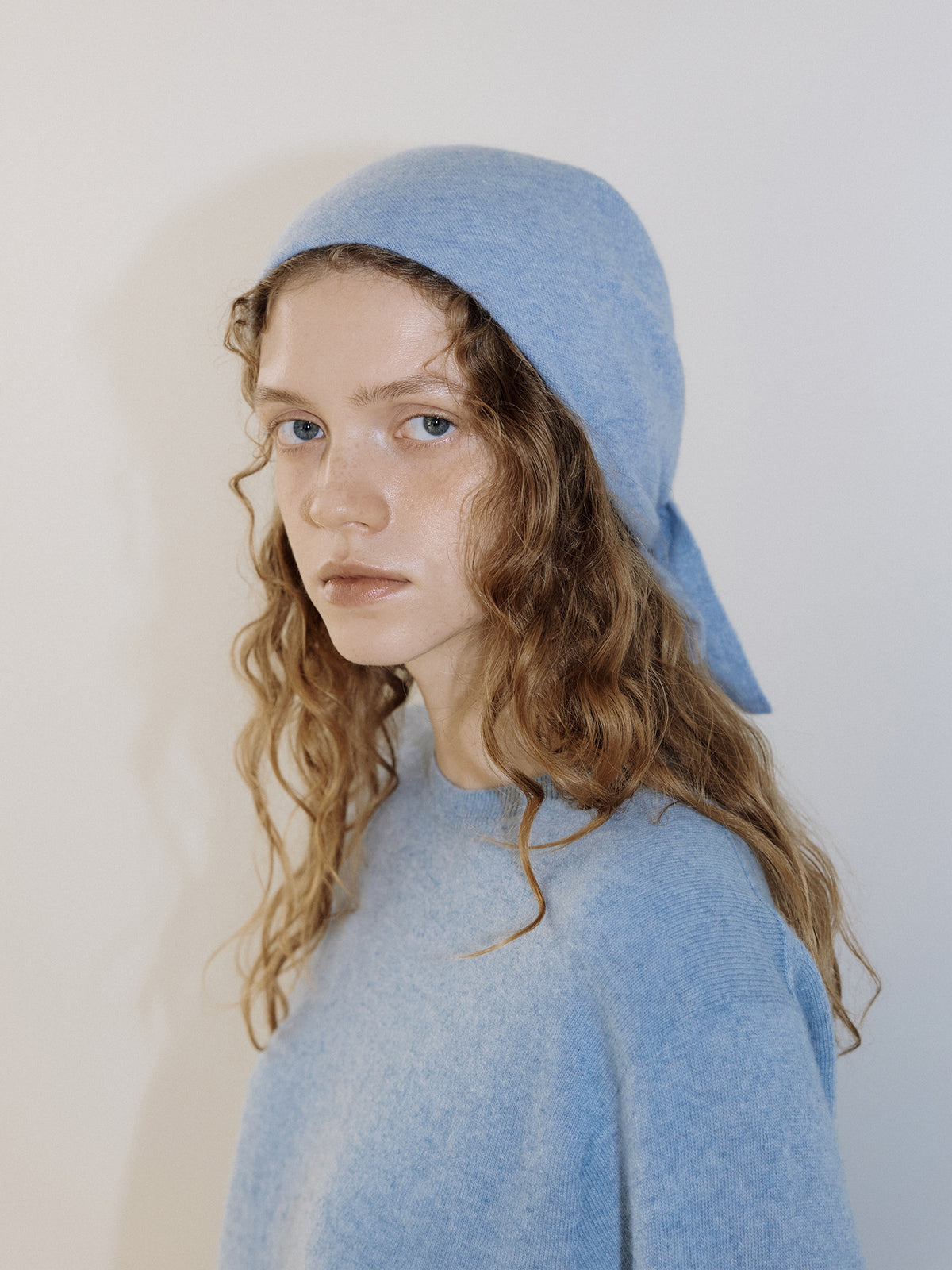 Cashmere Round Pullover - Blue 4