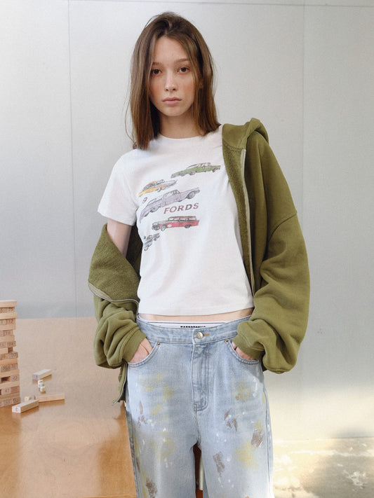 カーグラフィックTシャツ