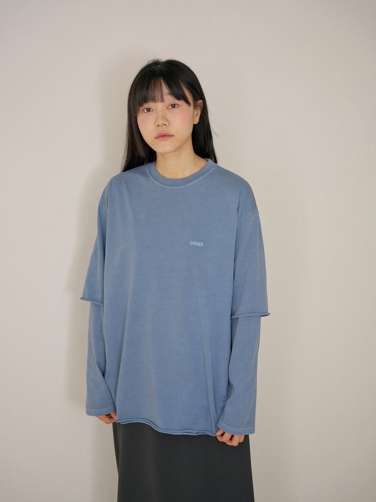 Pigment Layered Long Sleeve - Blue