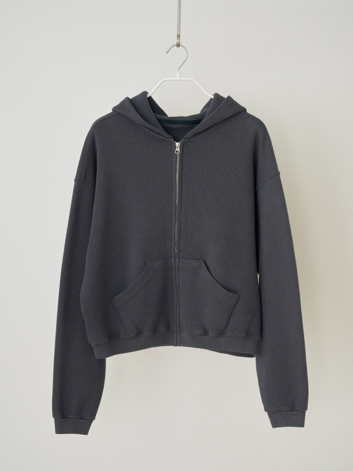 MARAN Current Waffle Hoodie Zip-up - Charcoal 商品画像16/19