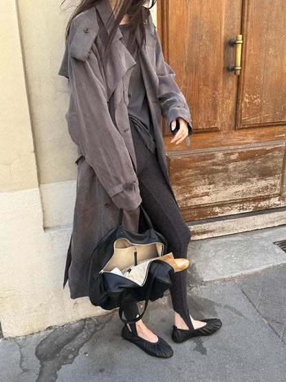 Eyelet Trench Coat