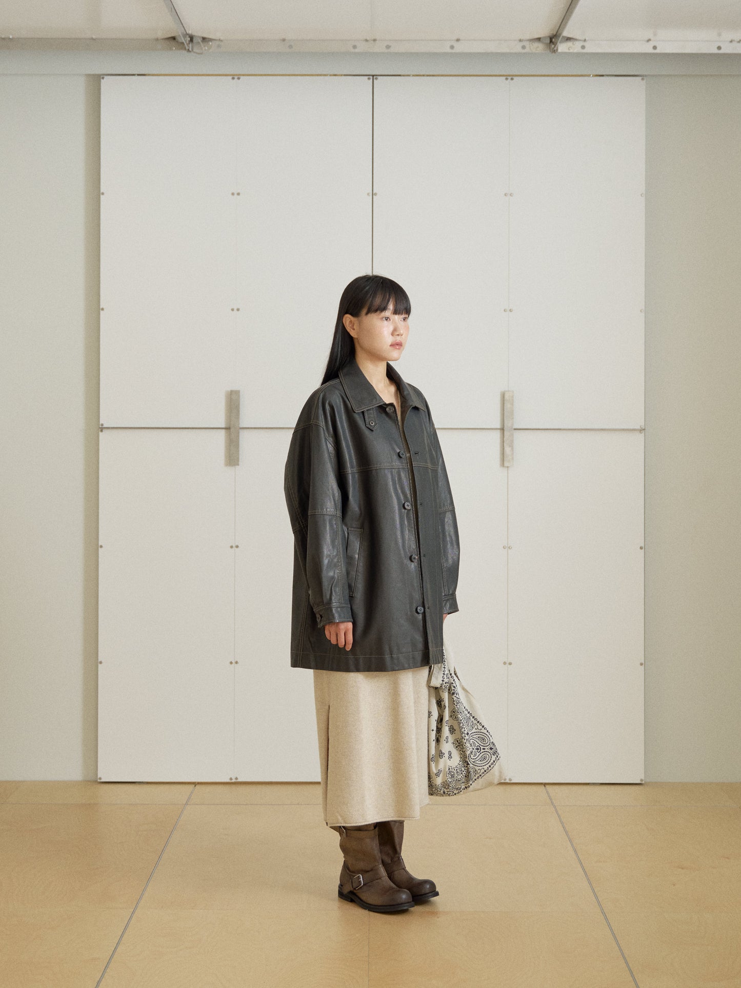 Pigment Square Bag - Beige