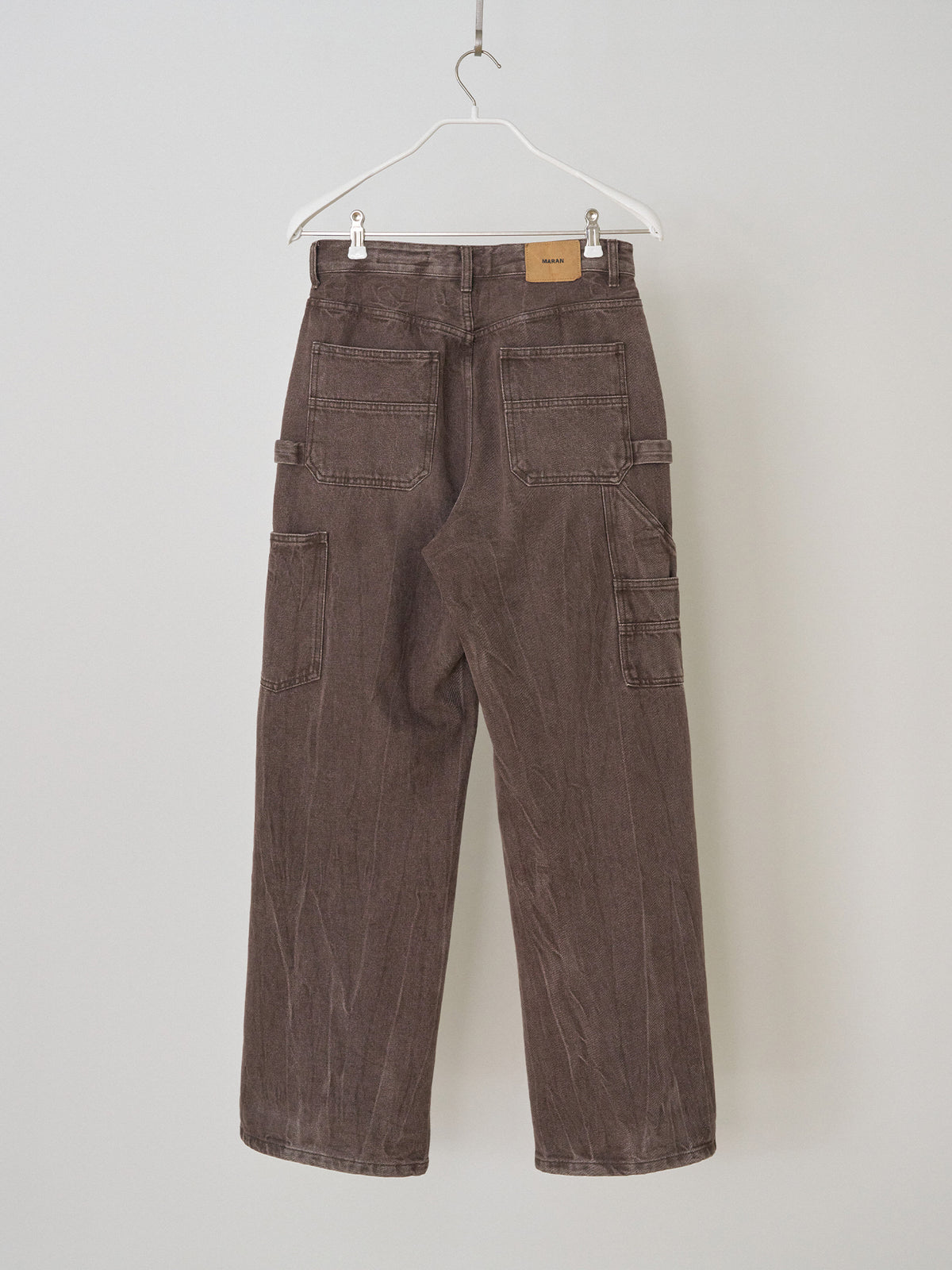 MARAN Brown Crack Work Pants - Brown 商品画像21/21
