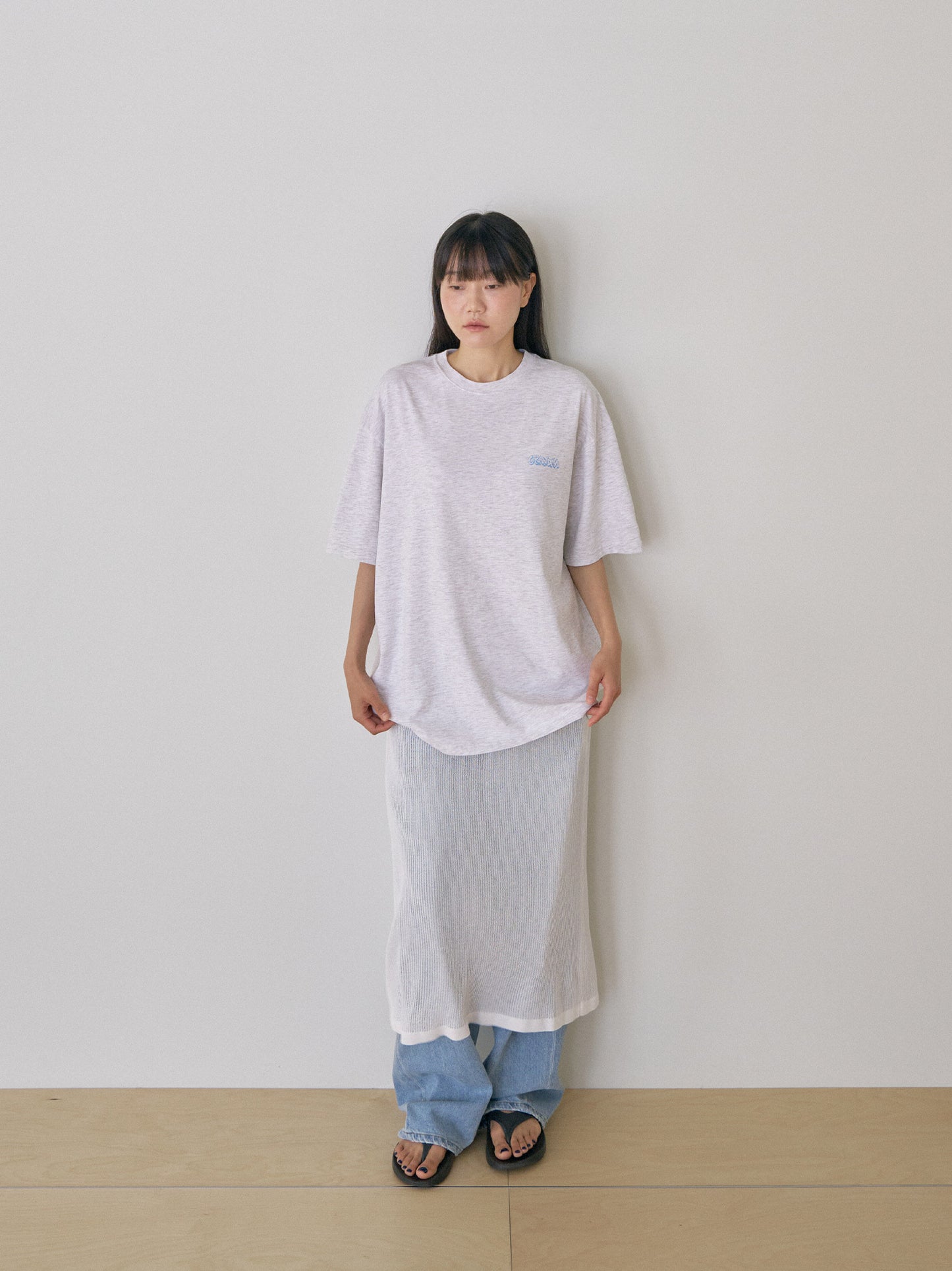 Granma Printing Short Sleeve - Light Gray