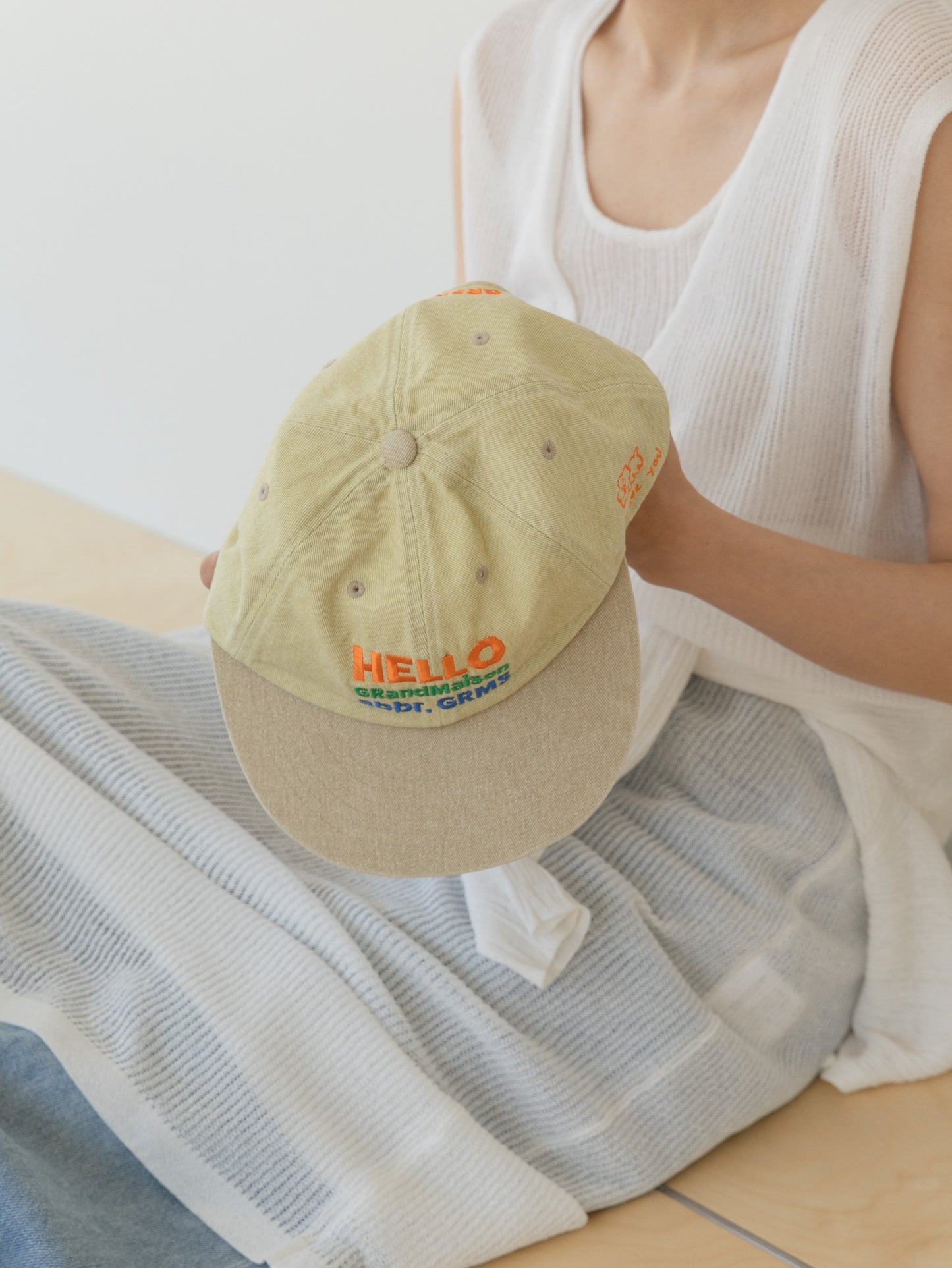 Grand Maison Washed Ball Cap - Yellow