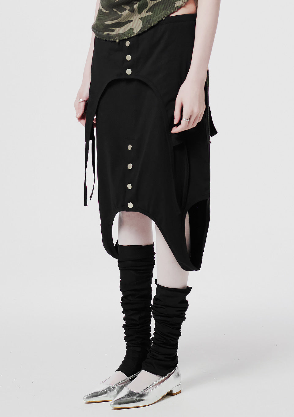 Sleeveless Layered Skirt