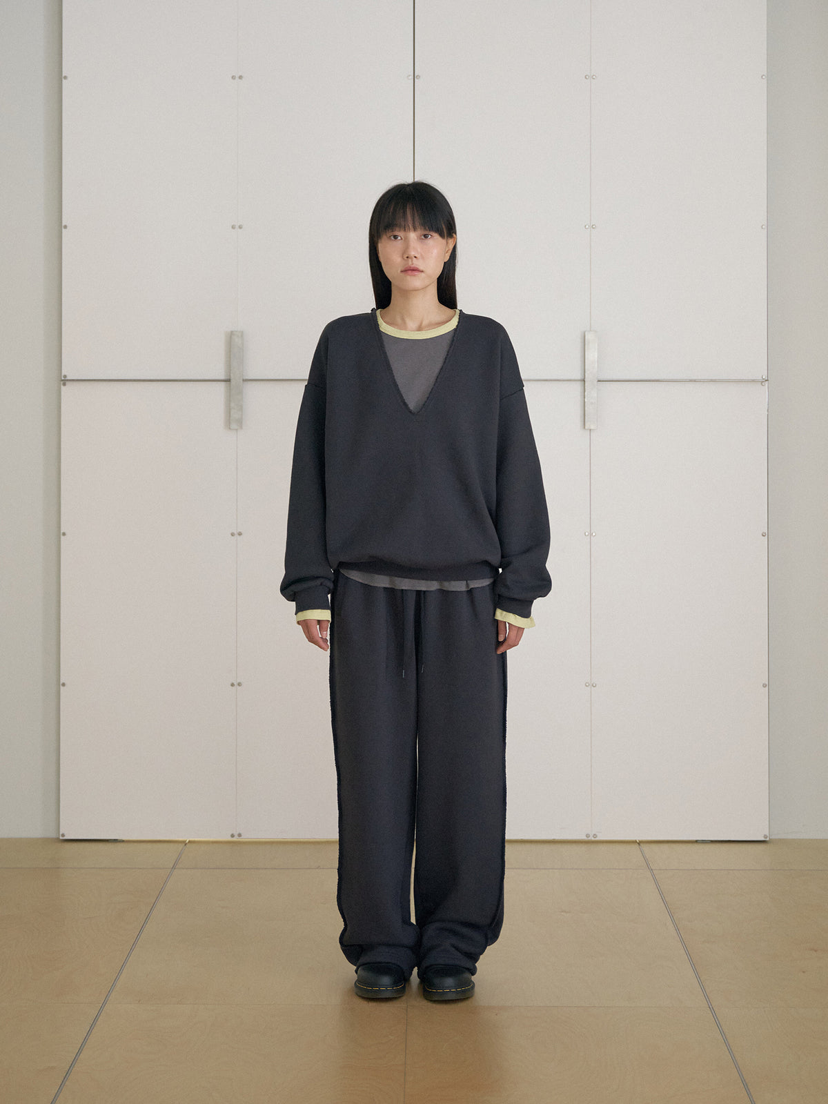Raw Edge Sweatshirt - Charcoal 12