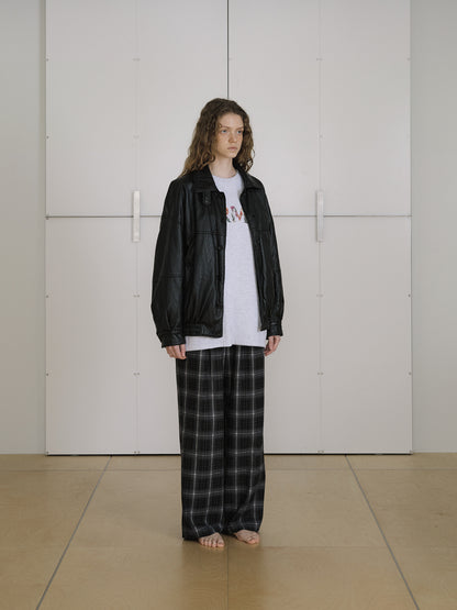 Soft Leather Blouson - Black 9