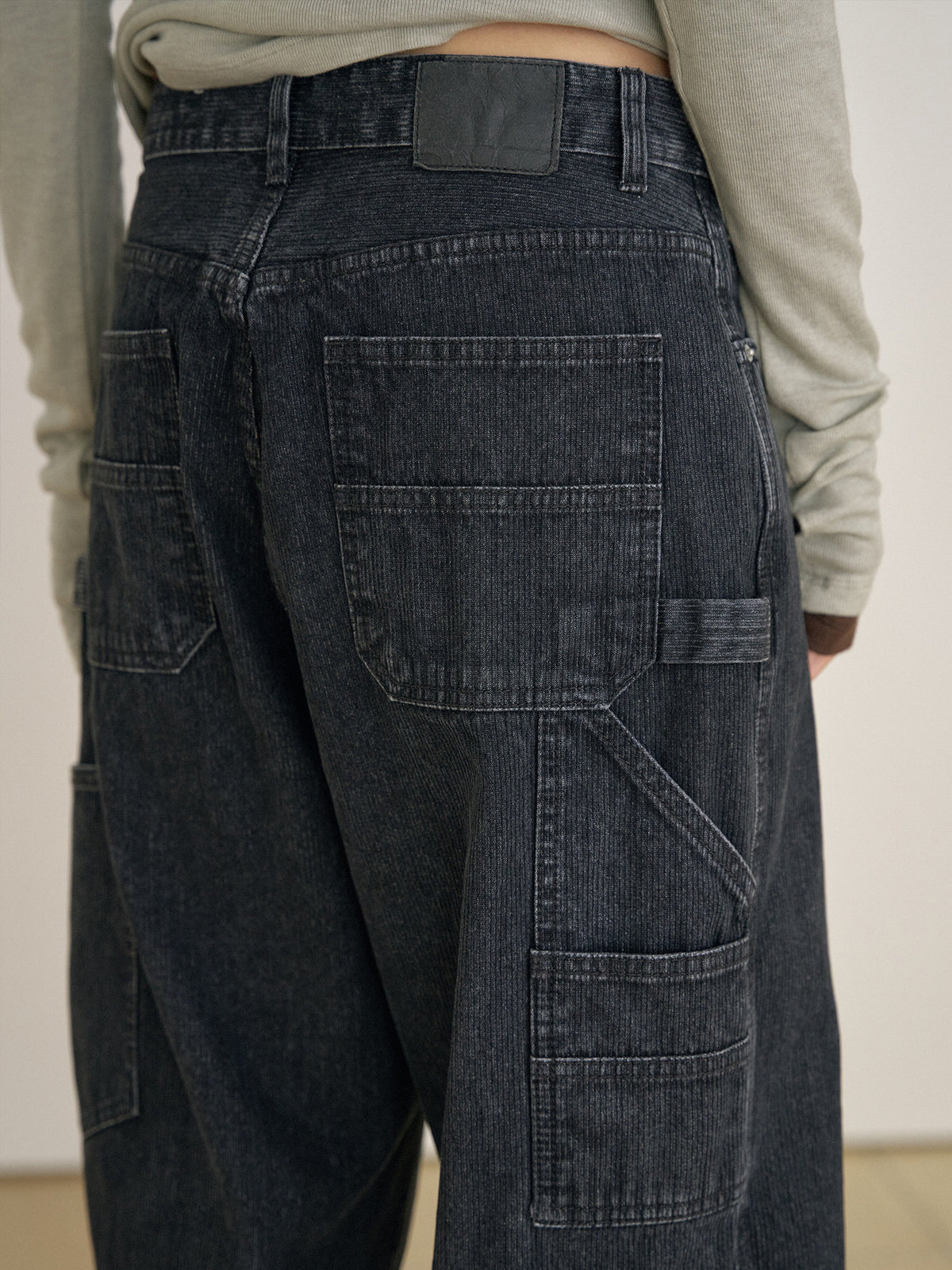 MARAN Corduroy Work Pants - Black 商品画像21/21