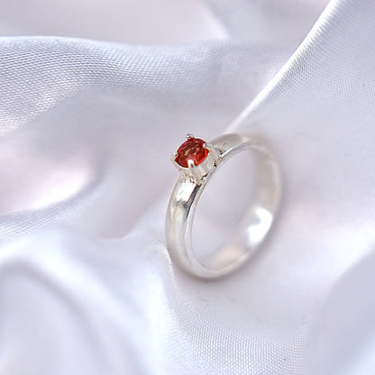 [SUMMER TAG SOL] FANCY SAPPHIRE FACET SILVER RING